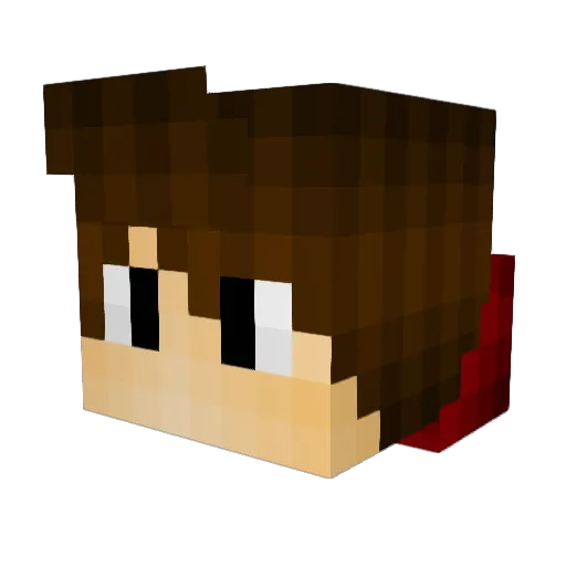 HopedinMinecraft Minecraft avatar head, 3D render