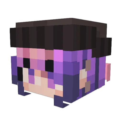 HopefulxHazard Minecraft avatar head, 3D render