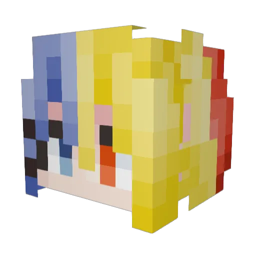 Hopewish16 Minecraft avatar head, 3D render