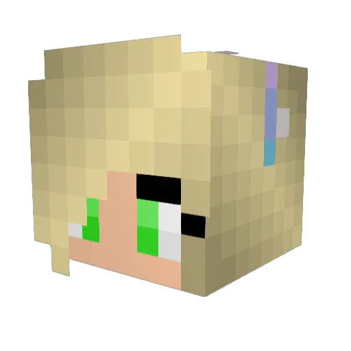 Hopex9a3 Minecraft avatar head, 3D render