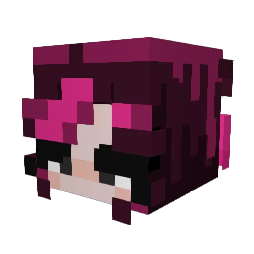 HopeyouliveXO Minecraft avatar head, 3D render