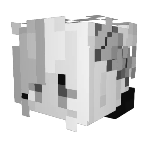 Hopi26 Minecraft avatar head, 3D render