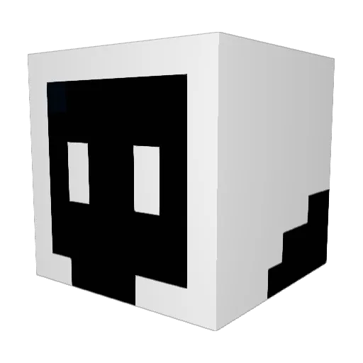 Hopllokunstler Minecraft avatar head, 3D render