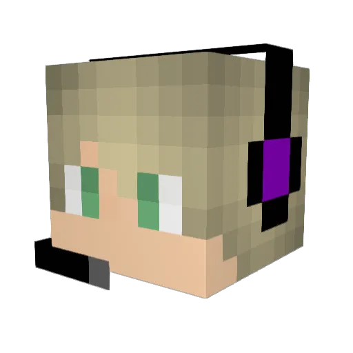 HoplteHero Minecraft avatar head, 3D render
