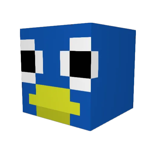 Hoppercrafter11 Minecraft avatar head, 3D render