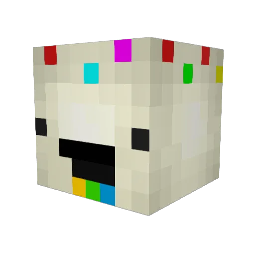 Hoppy7147 Minecraft avatar head, 3D render