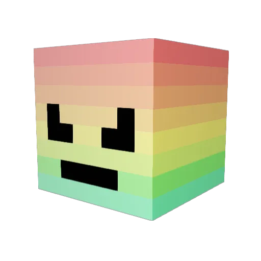 HoppyBunny38 Minecraft avatar head, 3D render