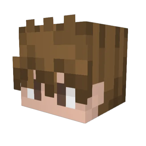 Hopsey_ Minecraft avatar head, 3D render