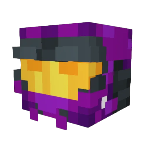 HopxI Minecraft avatar head, 3D render