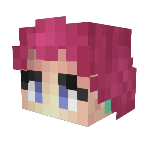 Hopyrion Minecraft avatar head, 3D render