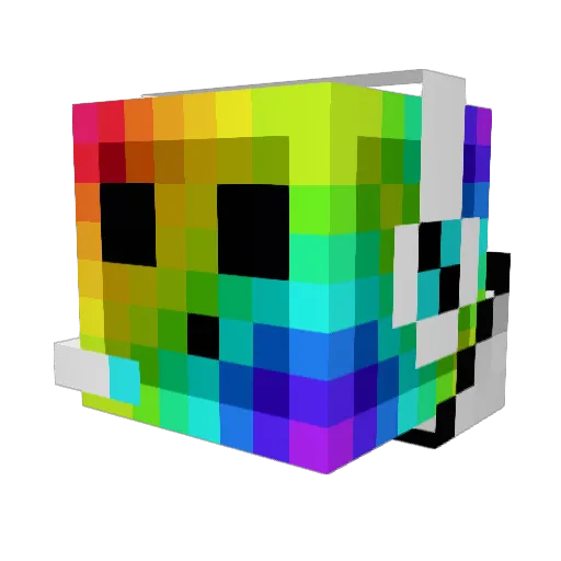 HorLudde Minecraft avatar head, 3D render