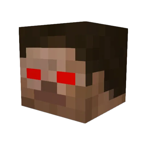Horaphim Minecraft avatar head, 3D render