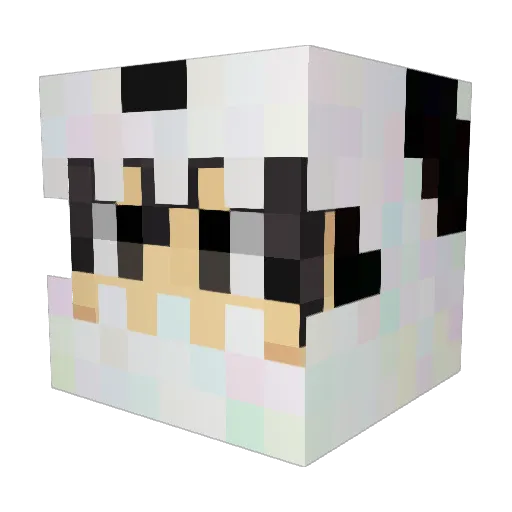 Horaxion Minecraft avatar head, 3D render