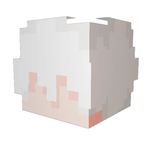 Horb Minecraft avatar head, 3D render