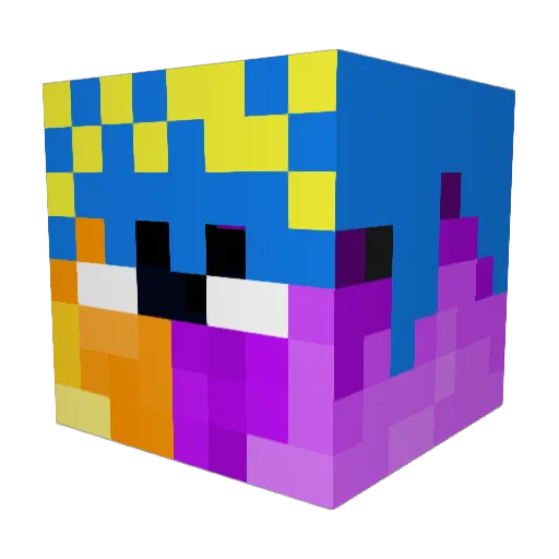 HordeMother Minecraft avatar head, 3D render