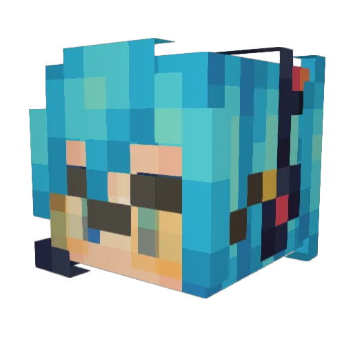 Hordebane_ Minecraft avatar head, 3D render
