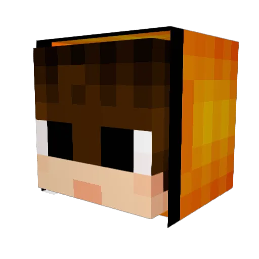 Horfice Minecraft avatar head, 3D render