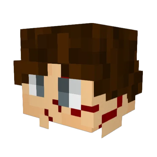 Horgno Minecraft avatar head, 3D render