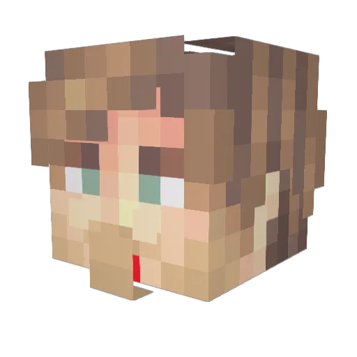 Horia26 Minecraft avatar head, 3D render