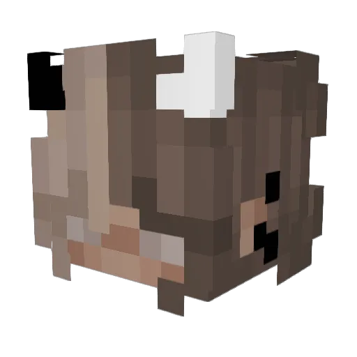 Horich Minecraft avatar head, 3D render
