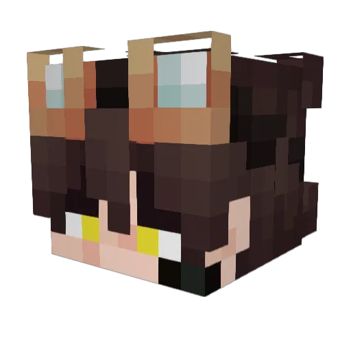Horishio Minecraft avatar head, 3D render