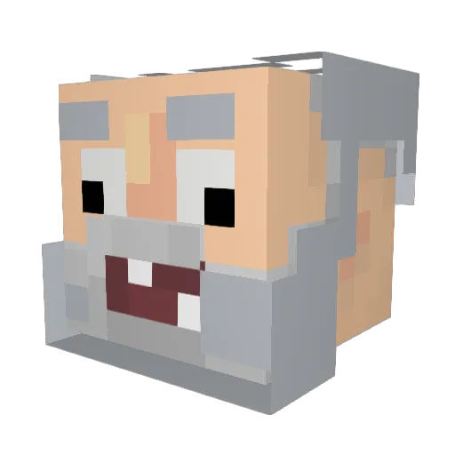 Horizane420 Minecraft avatar head, 3D render