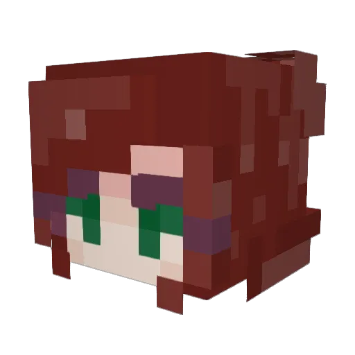 Horizon0729 Minecraft avatar head, 3D render