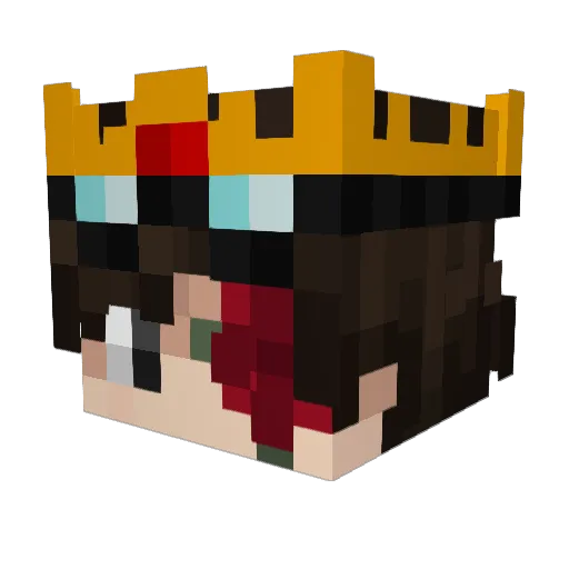 Horizon12354 Minecraft avatar head, 3D render