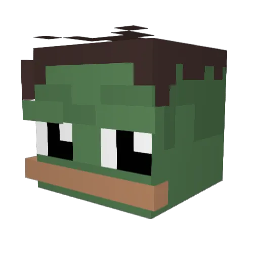 Horizon_AS Minecraft avatar head, 3D render