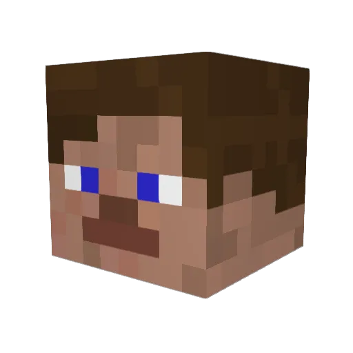 Horizon_H Minecraft avatar head, 3D render