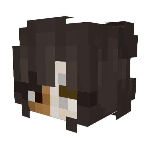 HorizontalGoat Minecraft avatar head, 3D render