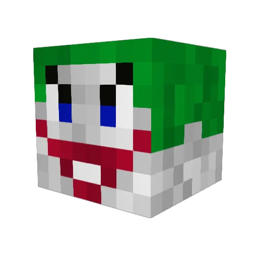 Horizontalwolf Minecraft avatar head, 3D render