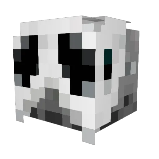 Hornart Minecraft avatar head, 3D render