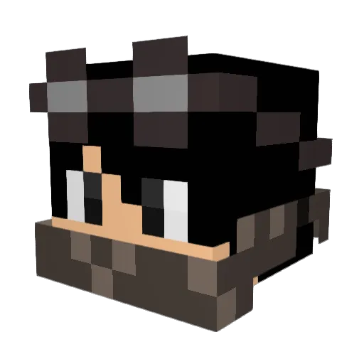 Horndoggy_G Minecraft avatar head, 3D render