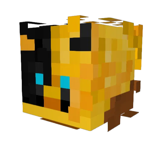 Hornecik_ Minecraft avatar head, 3D render