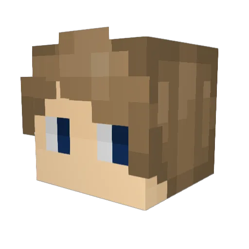 Hornet43 Minecraft avatar head, 3D render