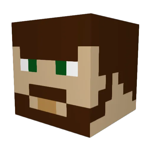 HornetGaming Minecraft avatar head, 3D render