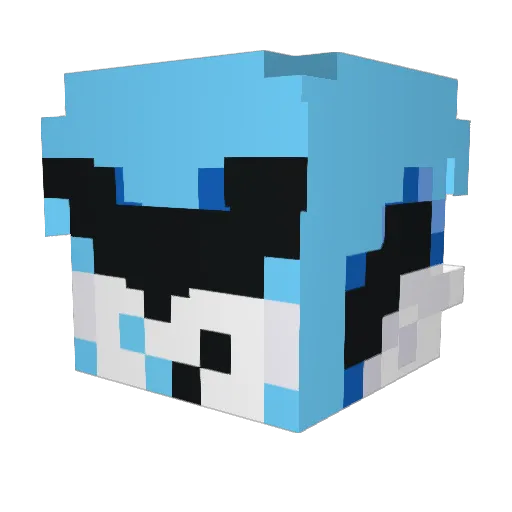 HornetHive0 Minecraft avatar head, 3D render