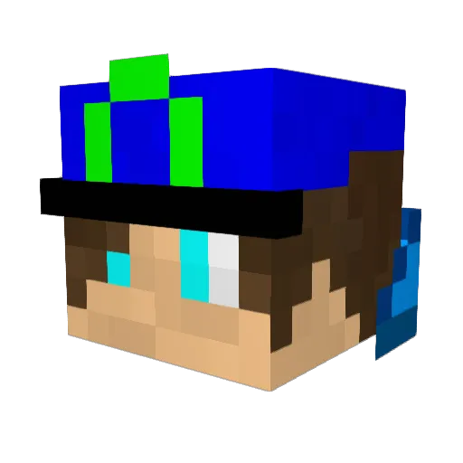 Hornets_42 Minecraft avatar head, 3D render