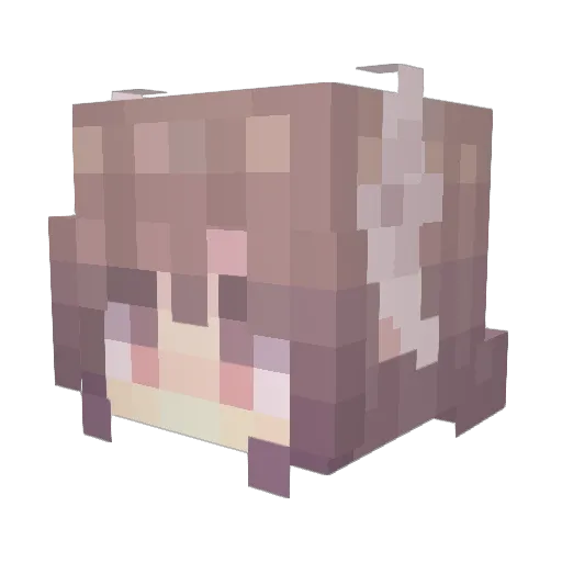 Horo_ Minecraft avatar head, 3D render