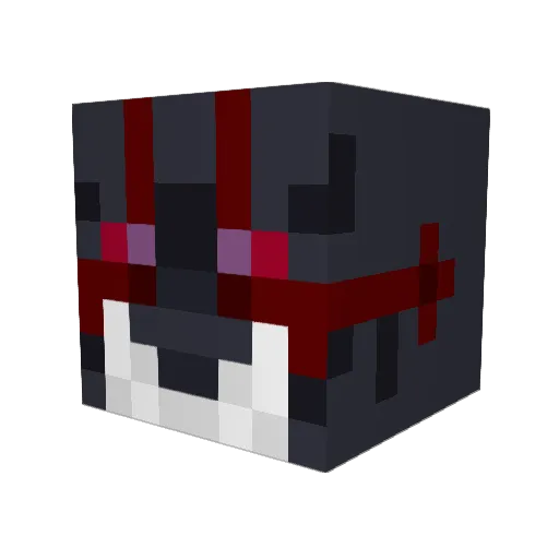 Horohoro Minecraft avatar head, 3D render