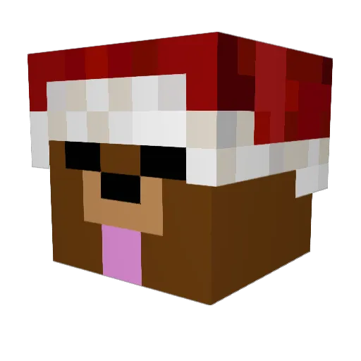 Horology Minecraft avatar head, 3D render