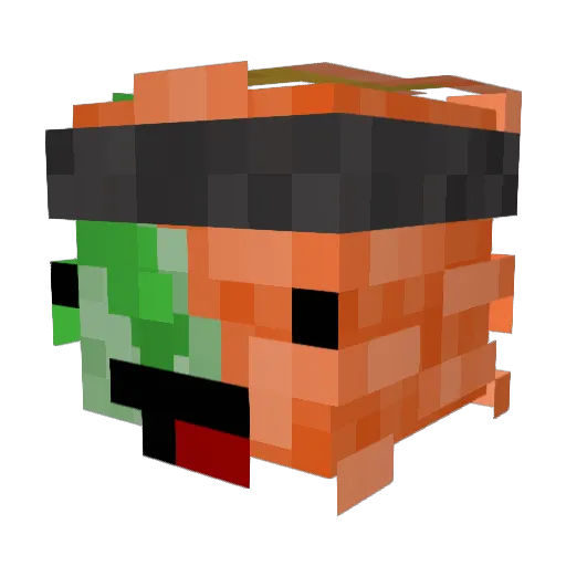 HorrendousSushi Minecraft avatar head, 3D render