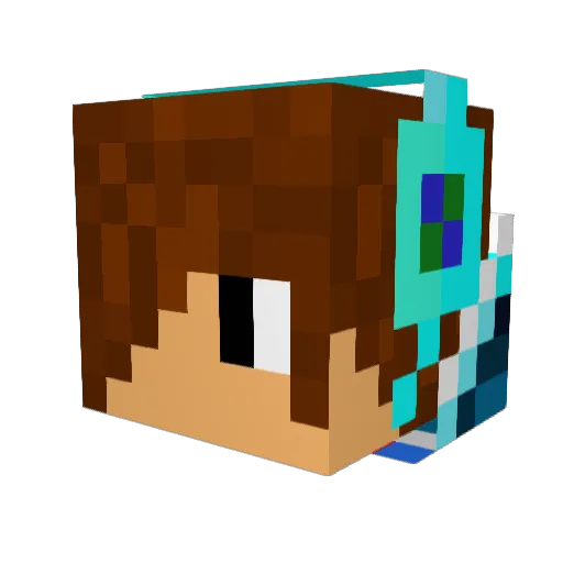 Horrible_Jack Minecraft avatar head, 3D render