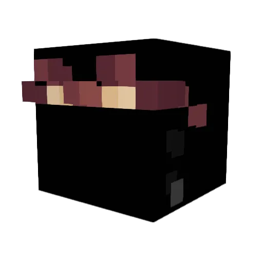 HorridDungEater Minecraft avatar head, 3D render