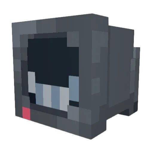 HorrorGuys Minecraft avatar head, 3D render