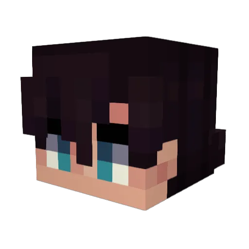 Horrordecke Minecraft avatar head, 3D render
