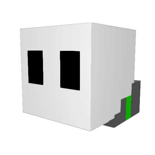 Horrowes Minecraft avatar head, 3D render