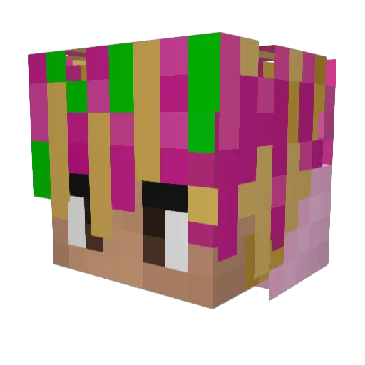 Horsboel Minecraft avatar head, 3D render