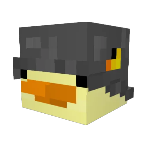 Horse392 Minecraft avatar head, 3D render